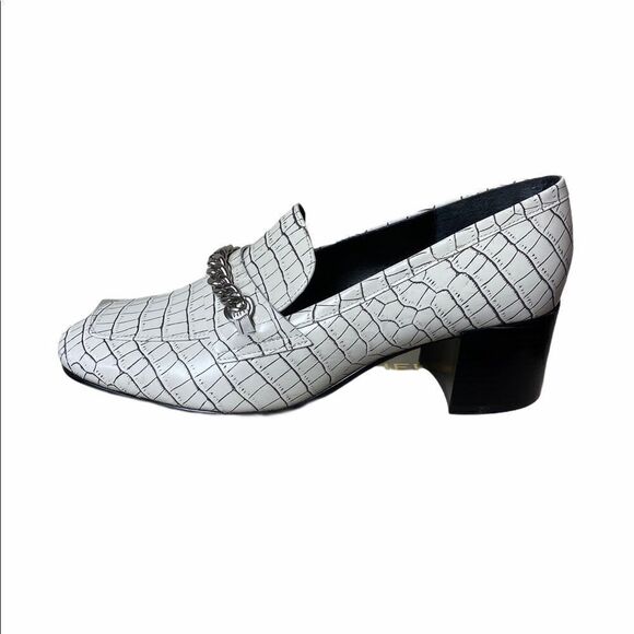 Marc Fisher Hanne Embossed Croc Loafer Shoes - Picture 3 of 6